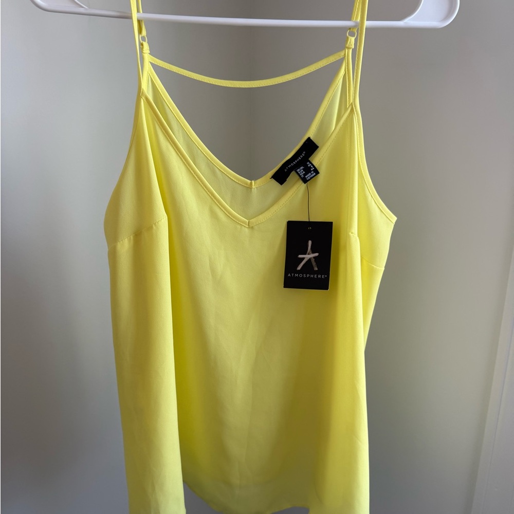 Atmosphere Yellow Sleeveless Camisole Tank Top